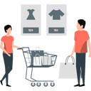 پیش‌نمایش فایل woman-and-man-talking-about-shopping-11399027 از پک تخفیف و پیشنهاد ویژه