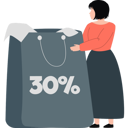 پیش‌نمایش فایل woman-shopping-on-30-percentage-discount-11399070 از پک تخفیف و پیشنهاد ویژه