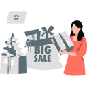 پیش‌نمایش فایل woman-shopping-on-sale-11398993 از پک تخفیف و پیشنهاد ویژه
