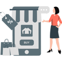 پیش‌نمایش فایل woman-talking-about-online-shopping-11399010 از پک تخفیف و پیشنهاد ویژه