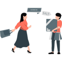 پیش‌نمایش فایل young-lady-and-man-discuss-about-shopping-sale-11398995 از پک تخفیف و پیشنهاد ویژه