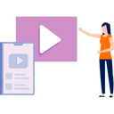 پیش‌نمایش فایل girl-presents-video-player-11882075 از پک پخش‌کننده ویدئو