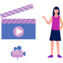 پیش‌نمایش فایل girl-showing-video-player-and-movie-maker-11882060 از پک پخش‌کننده ویدئو