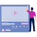 پیش‌نمایش فایل man-checking-his-video-views-11882028 از پک پخش‌کننده ویدئو