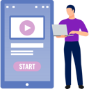 پیش‌نمایش فایل man-starting-movie-player-11882023 از پک پخش‌کننده ویدئو
