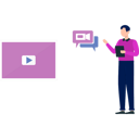 پیش‌نمایش فایل man-talking-on-video-call-11882085 از پک پخش‌کننده ویدئو