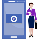 پیش‌نمایش فایل office-girl-introduces-movie-player-11882076 از پک پخش‌کننده ویدئو