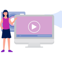 پیش‌نمایش فایل woman-playing-video-on-computer-11882009 از پک پخش‌کننده ویدئو