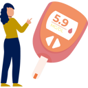 پیش‌نمایش فایل girl-pointing-on-glucometer-11860484 از پک دیابت