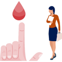 پیش‌نمایش فایل girl-seeing-blood-drop-11860485 از پک دیابت
