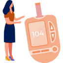 پیش‌نمایش فایل girl-showing-the-glucometer-11860480 از پک دیابت
