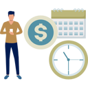 پیش‌نمایش فایل boy-managing-his-salary-according-to-month-11860847 از پک حقوق ماهیانه، روز پرداخت