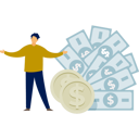 پیش‌نمایش فایل boy-showing-his-income-11860817 از پک حقوق ماهیانه، روز پرداخت