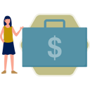 پیش‌نمایش فایل girl-have-money-briefcase-11860811 از پک حقوق ماهیانه، روز پرداخت