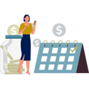 پیش‌نمایش فایل girl-having-monthly-collections-11860859 از پک حقوق ماهیانه، روز پرداخت