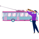 پیش‌نمایش فایل boy-seeing-bus-antenna-by-monocular-11881919 از پک اتوبوس مسافرتی