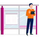 پیش‌نمایش فایل boy-standing-at-bus-stop-11882001 از پک اتوبوس مسافرتی