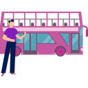 پیش‌نمایش فایل boy-standing-near-decker-bus-11881903 از پک اتوبوس مسافرتی