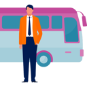 پیش‌نمایش فایل driver-standing-with-bus-11881995 از پک اتوبوس مسافرتی