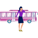 پیش‌نمایش فایل girl-calling-someone-outside-bus-11881928 از پک اتوبوس مسافرتی