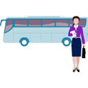 پیش‌نمایش فایل girl-getting-off-bus-11881976 از پک اتوبوس مسافرتی
