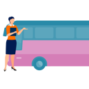 پیش‌نمایش فایل girl-introducing-bus-11882007 از پک اتوبوس مسافرتی