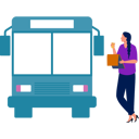 پیش‌نمایش فایل girl-noting-bus-information-11881990 از پک اتوبوس مسافرتی