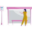 پیش‌نمایش فایل girl-standing-at-bus-stop-11881993 از پک اتوبوس مسافرتی