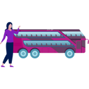 پیش‌نمایش فایل girl-standing-with-double-tacker-bus-11882005 از پک اتوبوس مسافرتی