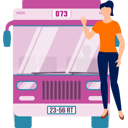 پیش‌نمایش فایل girl-waving-hand-before-boarding-bus-11881916 از پک اتوبوس مسافرتی