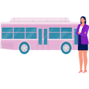 پیش‌نمایش فایل lady-driver-standing-with-transport-bus-11881947 از پک اتوبوس مسافرتی