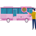 پیش‌نمایش فایل man-checking-bus-using-magnifying-glass-11882002 از پک اتوبوس مسافرتی