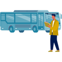 پیش‌نمایش فایل man-noting-bus-timing-in-calendar-11881969 از پک اتوبوس مسافرتی