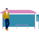 پیش‌نمایش فایل man-standing-in-waiting-area-11881965 از پک اتوبوس مسافرتی