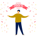 پیش‌نمایش فایل boy-celebrating-april-fools-day-11855488 از پک اول آوریل و شوخی