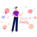 پیش‌نمایش فایل boy-having-fun-on-april-fools-day-11855486 از پک اول آوریل و شوخی