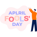 پیش‌نمایش فایل boy-showing-april-fool-day-poster-11855567 از پک اول آوریل و شوخی