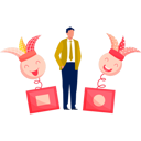 پیش‌نمایش فایل boy-standing-between-two-opened-funny-boxes-11855581 از پک اول آوریل و شوخی