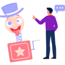 پیش‌نمایش فایل boy-talking-about-jack-in-the-box-11855589 از پک اول آوریل و شوخی