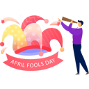 پیش‌نمایش فایل boy-using-binoculars-on-april-fools-day-11855502 از پک اول آوریل و شوخی