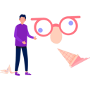 پیش‌نمایش فایل boy-with-funny-glasses-for-enjoying-fools-day-11855483 از پک اول آوریل و شوخی