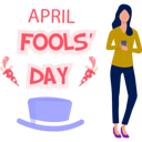 پیش‌نمایش فایل girl-doing-prank-from-mobile-11855520 از پک اول آوریل و شوخی
