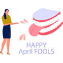 پیش‌نمایش فایل girl-laughing-wildly-on-fools-day-11855564 از پک اول آوریل و شوخی