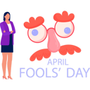 پیش‌نمایش فایل girl-standing-on-april-fools-day-11855582 از پک اول آوریل و شوخی