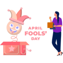 پیش‌نمایش فایل girl-unboxing-fools-day-box-11855575 از پک اول آوریل و شوخی