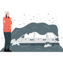 پیش‌نمایش فایل car-covered-with-snow-and-girl-shivering-outside-it-11933542 از پک آب و هوا
