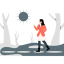 پیش‌نمایش فایل lady-enjoying-sun-rays-in-winter-season-11933456 از پک آب و هوا