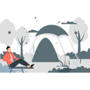 پیش‌نمایش فایل man-enjoying-tea-while-sitting-next-to-his-camp-11933528 از پک آب و هوا