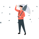 پیش‌نمایش فایل man-holding-umbrella-feeling-good-in-autumn-melody-11933530 از پک آب و هوا