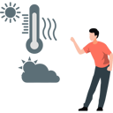 پیش‌نمایش فایل man-pointing-at-increasing-temperature-of-sun-rays-11933544 از پک آب و هوا